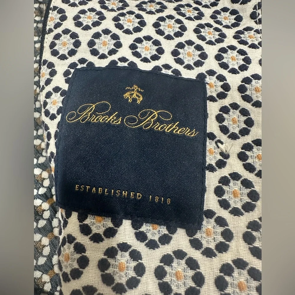 Brooks Brothers Floral Jacquard Cropped Jacket Size‎ 8 - Picture 11 of 15